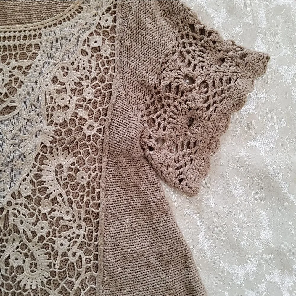 Free People Women's Chunky Knit Sweater Top Size S-P
